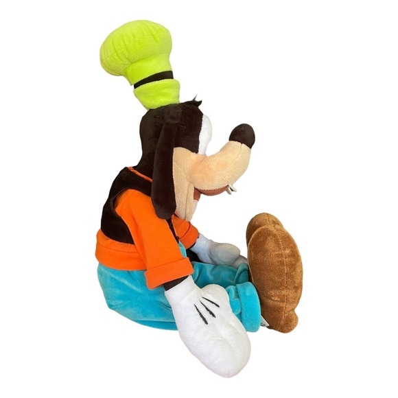 Disney Store GOOFY 18 Inch Plush Genuine Original Authentic Orange Blue Green - Picture 3 of 11
